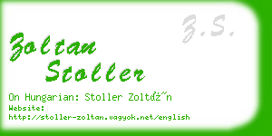 zoltan stoller business card